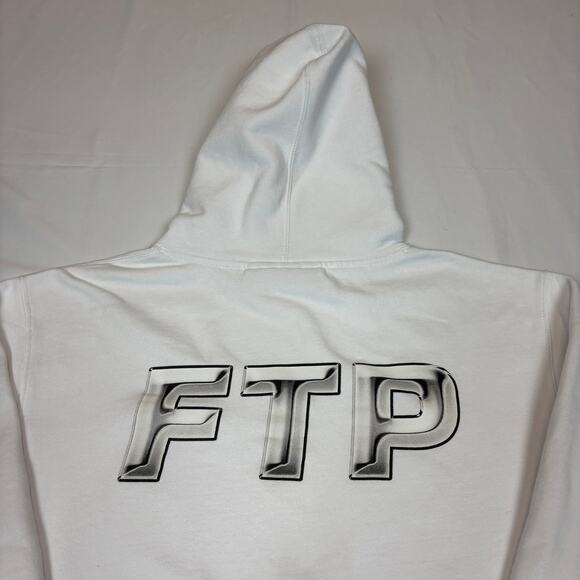 FTP Chrome Logo Hoodie Men's Large Skate Streetwear - Picture 4 of 14